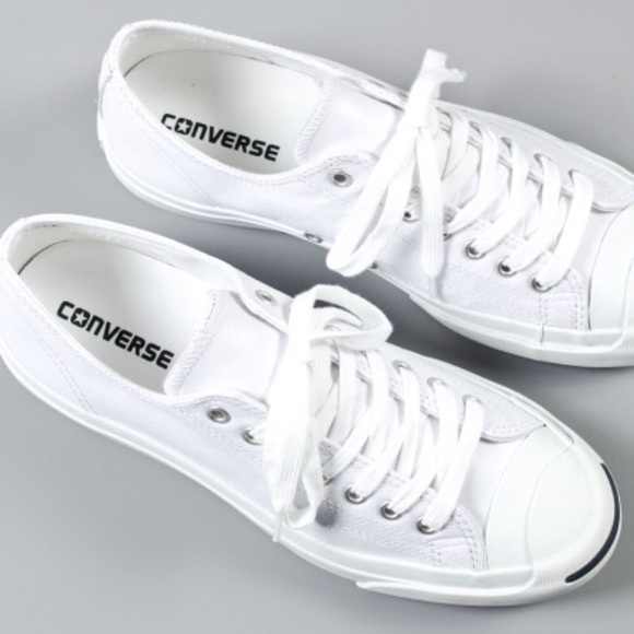 converse jack purcell white leather